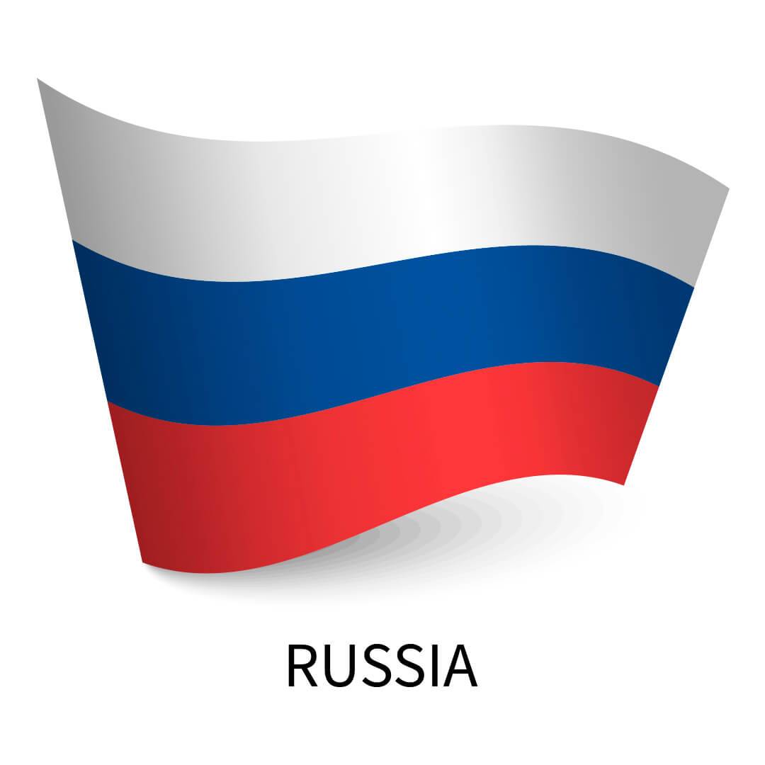 Печать флага России