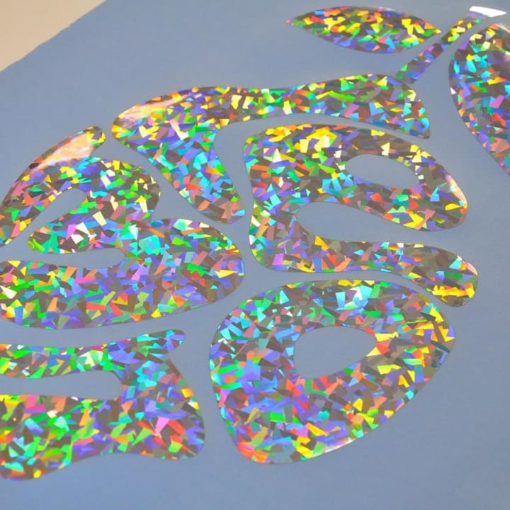 Термоаппликации из голограммной пленки